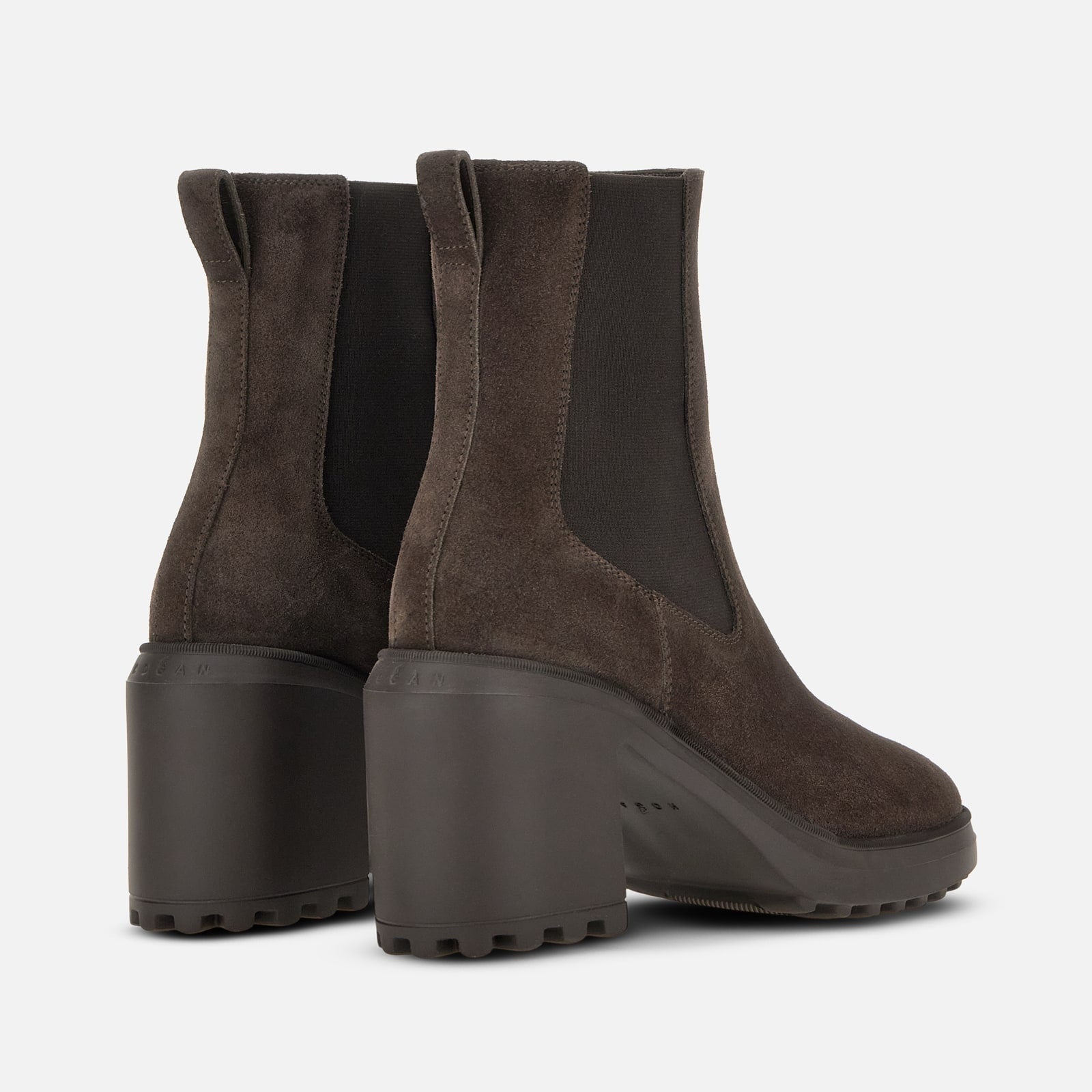 Hogan- Chelsea Boots Hogan H724<BR/>Marrone HXW7240GF60HG 0S808 HOGAN