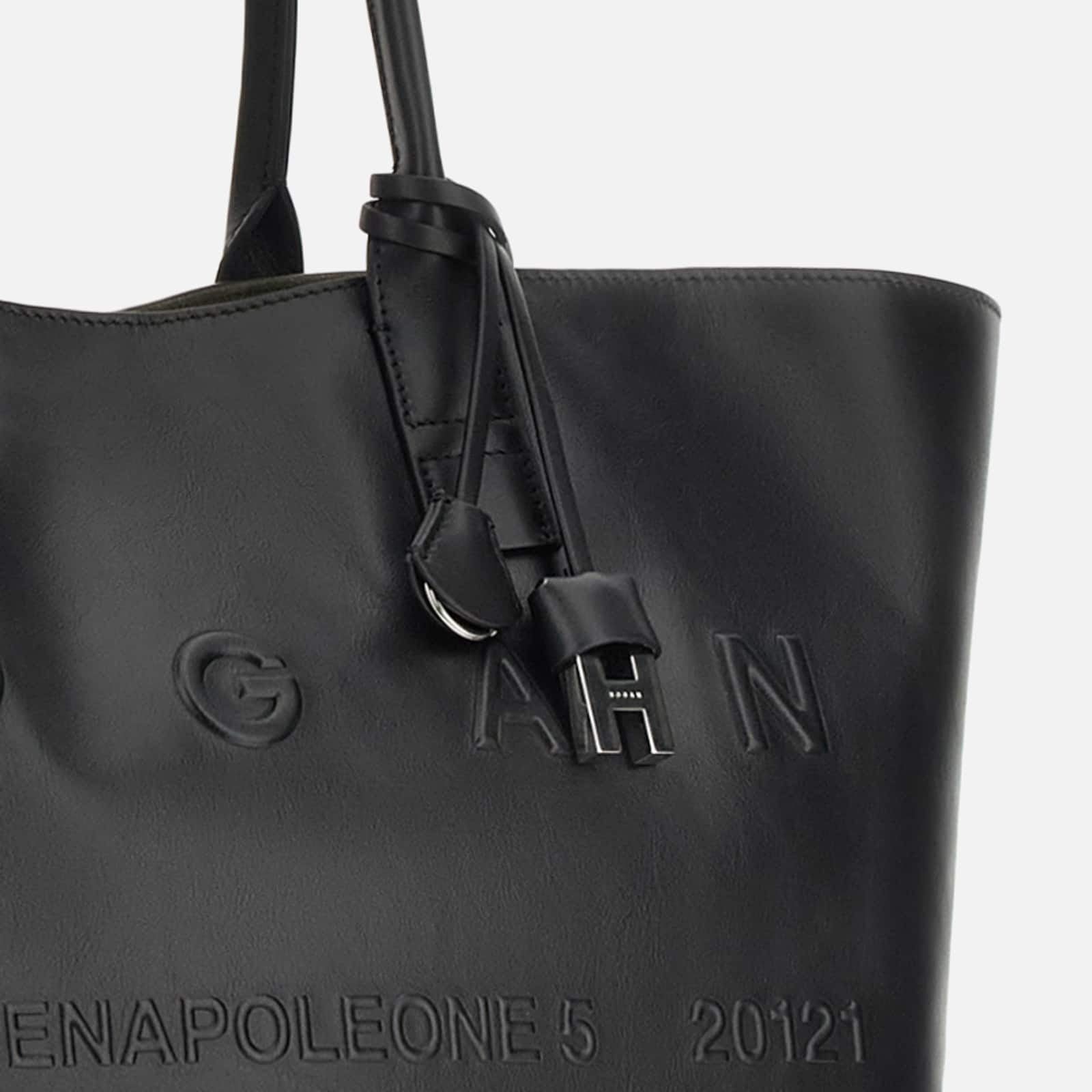 Borsa Shopping Hogan Address Media<BR/>Nero KBW01TA3300TZ PB999 HOGAN