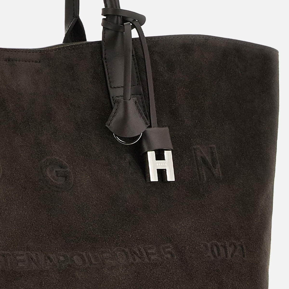 Hogan- Borsa Shopping Hogan Address Media<BR/>Marrone KBW01TA3300UG MS808 HOGAN
