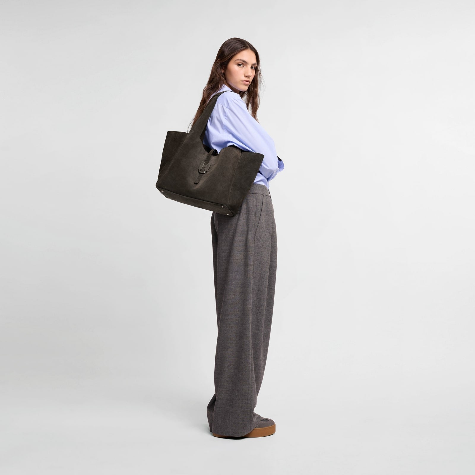Borsa Shopping Hogan Trend<BR/>Marrone KBW01XA1300UG MS808 HOGAN