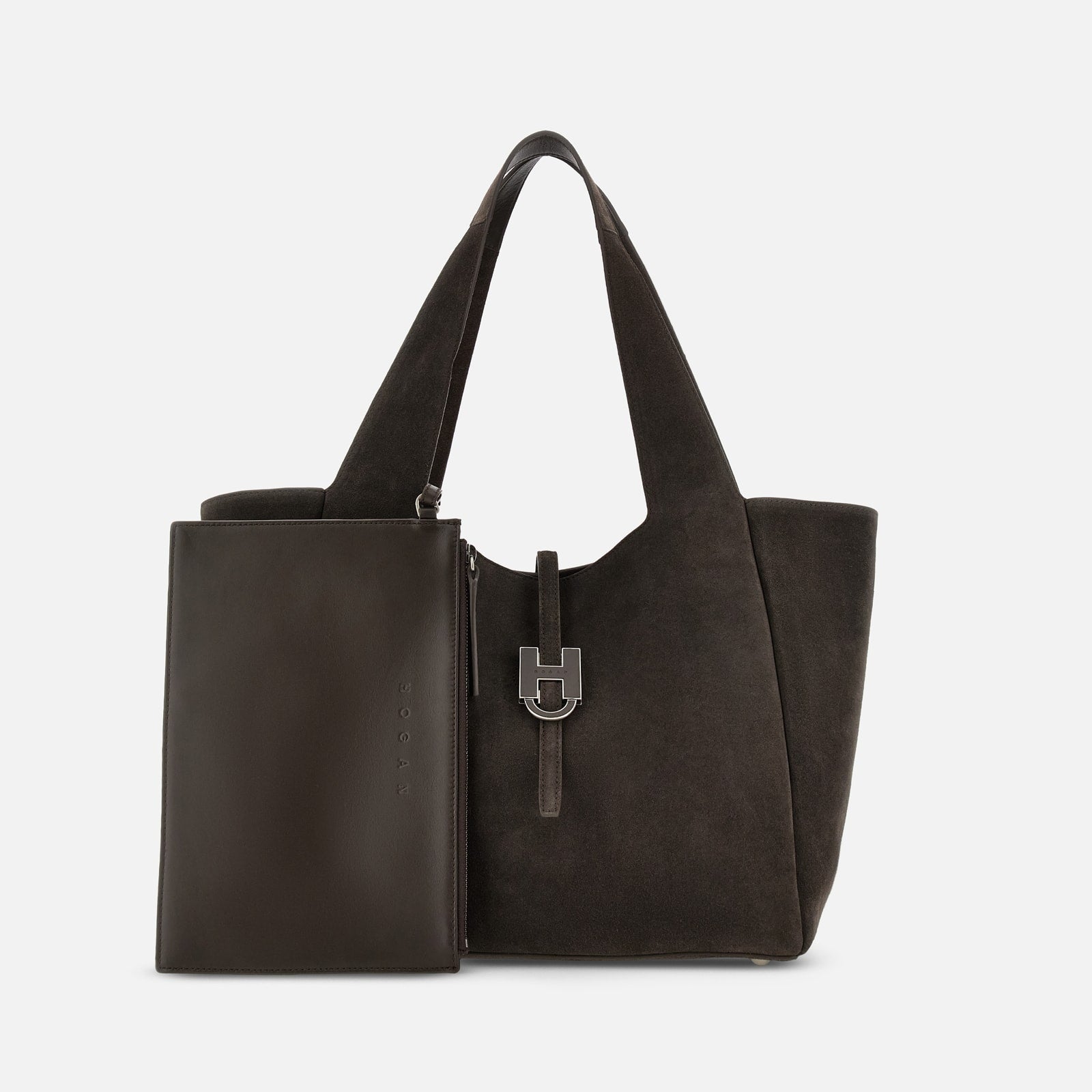 Borsa Shopping Hogan Trend<BR/>Marrone KBW01XA1300UG MS808 HOGAN