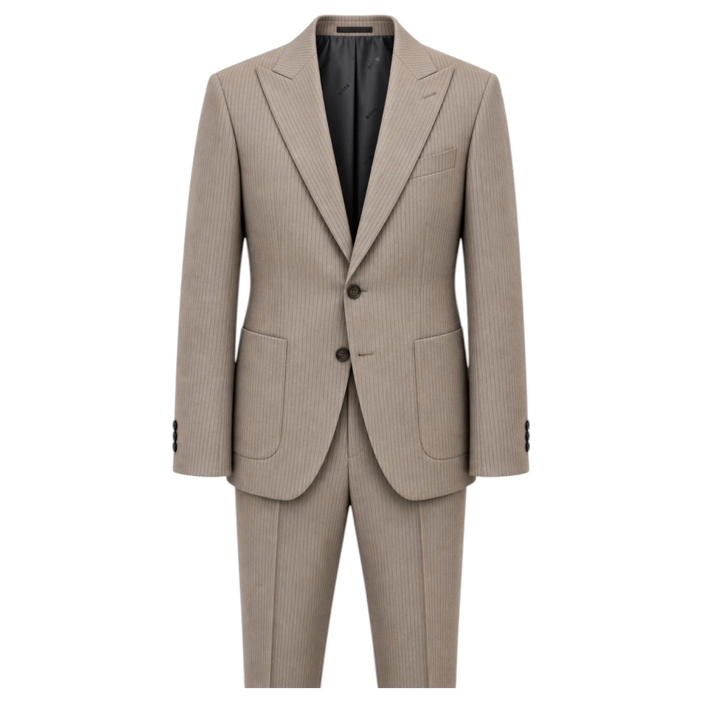 Abito gessato da uomo BOSS REDA in lana italiana elasticizzata 50571973 248 HUGO BOSS