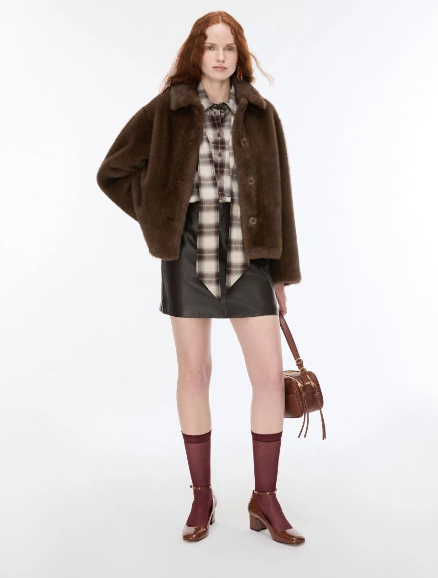 GIACCA MORBIDA<BR/>Marrone IBLCECINA 001 IBLUES