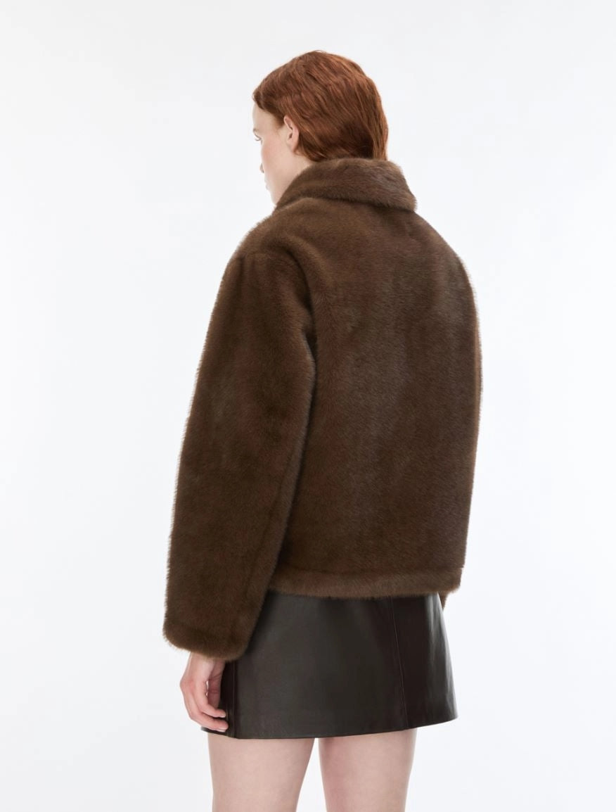 GIACCA MORBIDA<BR/>Marrone IBLCECINA 001 IBLUES