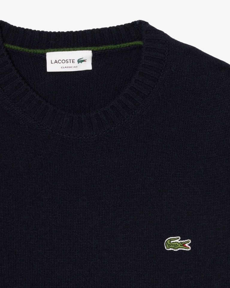 Maglione a girocollo in lana cardata AH2916 166 LACOSTE