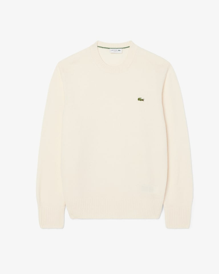 Maglione a girocollo in lana cardata<BR/><BR/> AH2916 XFJ LACOSTE