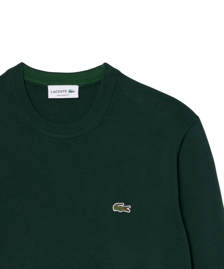 Pullover Lacoste Uomo in Cotone Organico Girocollo<BR/> AH3225 YZP LACOSTE