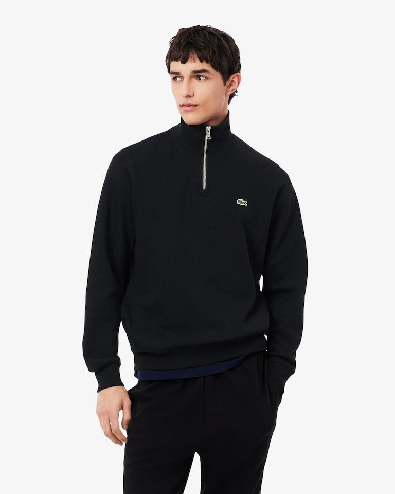 Felpa interlock a collo alto con zip<BR/><BR/> SH1927 031 LACOSTE