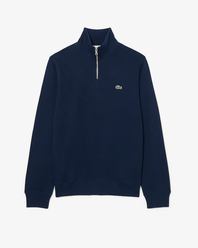 Felpa interlock a collo alto con zip<BR/><BR/> SH1927 166 LACOSTE