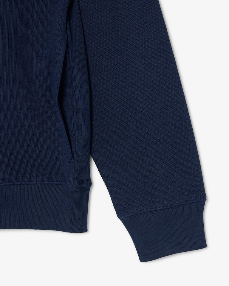Felpa interlock a collo alto con zip<BR/><BR/> SH1927 166 LACOSTE