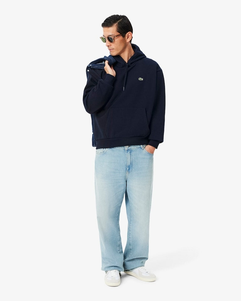 Felpa con cappuccio in tessuto felpato<BR/> SH8863 166 LACOSTE