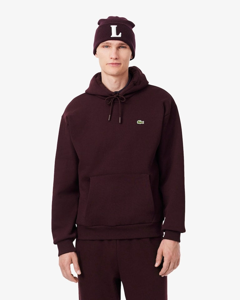 Felpa con cappuccio in tessuto felpato<BR/> SH8863 3KE LACOSTE