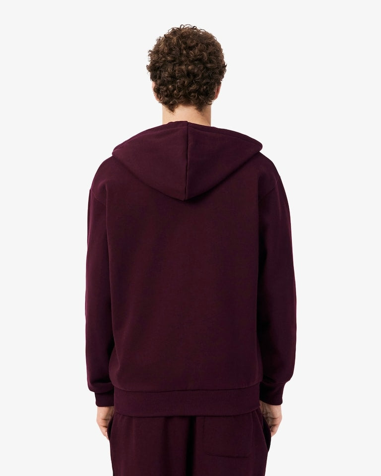 Felpa con cappuccio in tessuto felpato<BR/> SH8864 3KE LACOSTE