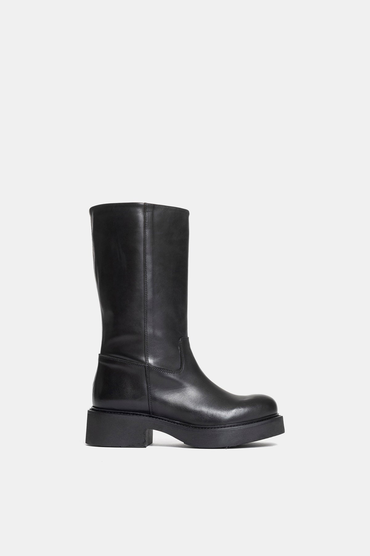 Stivali biker in vitello NU2552 - nero<BR/> NU 2552 NERO METISSE