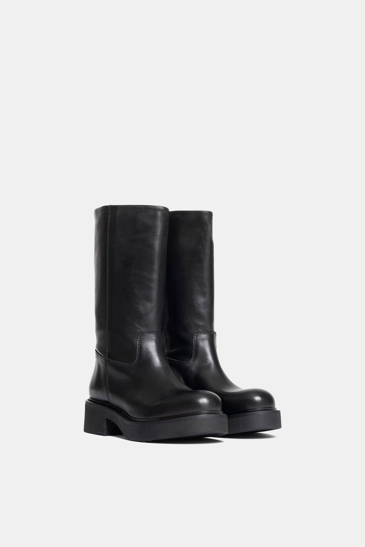 Stivali biker in vitello NU2552 - nero<BR/> NU 2552 NERO METISSE
