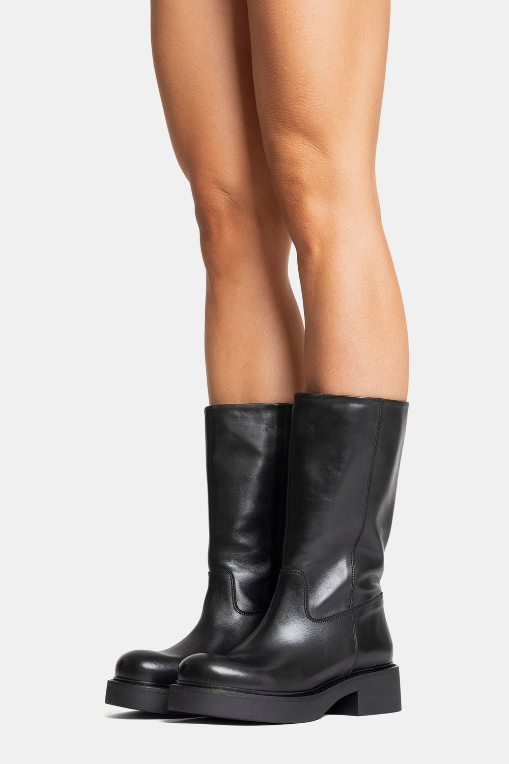 Stivali biker in vitello NU2552 - nero<BR/> NU 2552 NERO METISSE