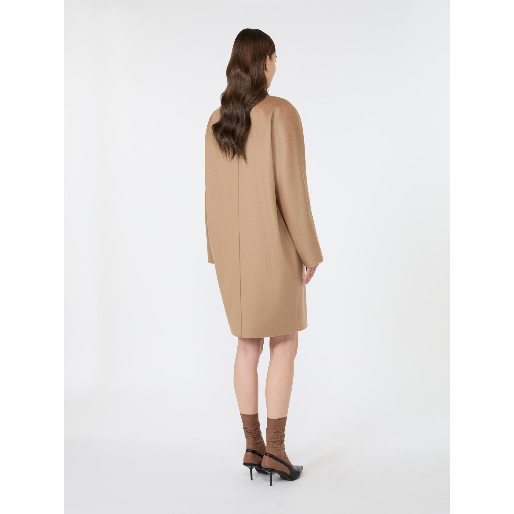 STUDIO<BR/>Cappotto doppiopetto in drap di lana - Cammello MSTMASTRO 006 MAX MARA