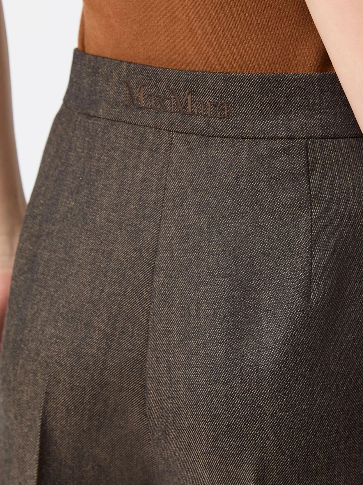 MAX MARA<BR/>Pantalone in lana effetto denim - Nero MXMCAMPO 057 MAX MARA