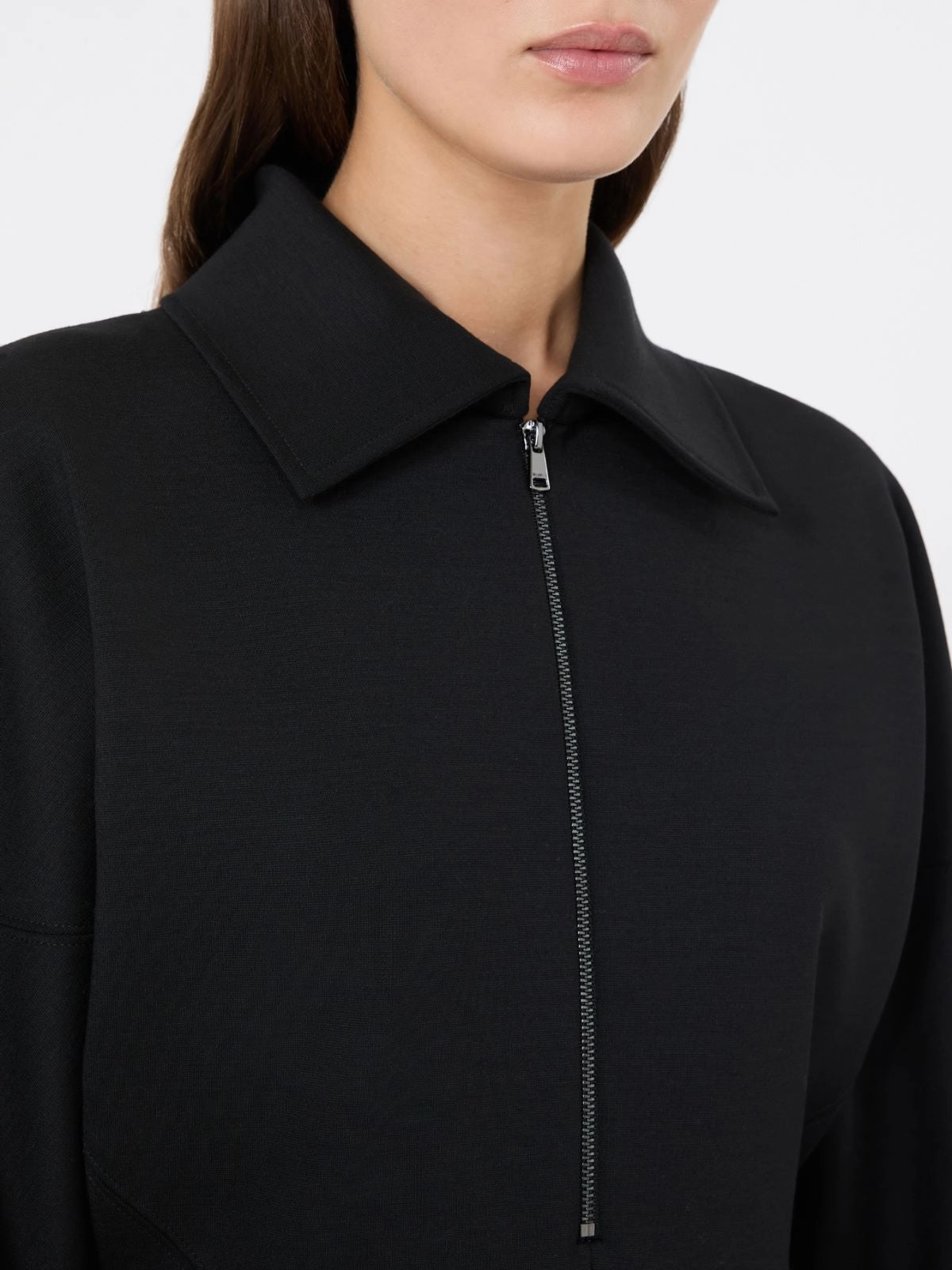 MAX MARA<BR/>Abito in jersey di lana e Lyocell - Nero MXMCAPO 004 MAX MARA
