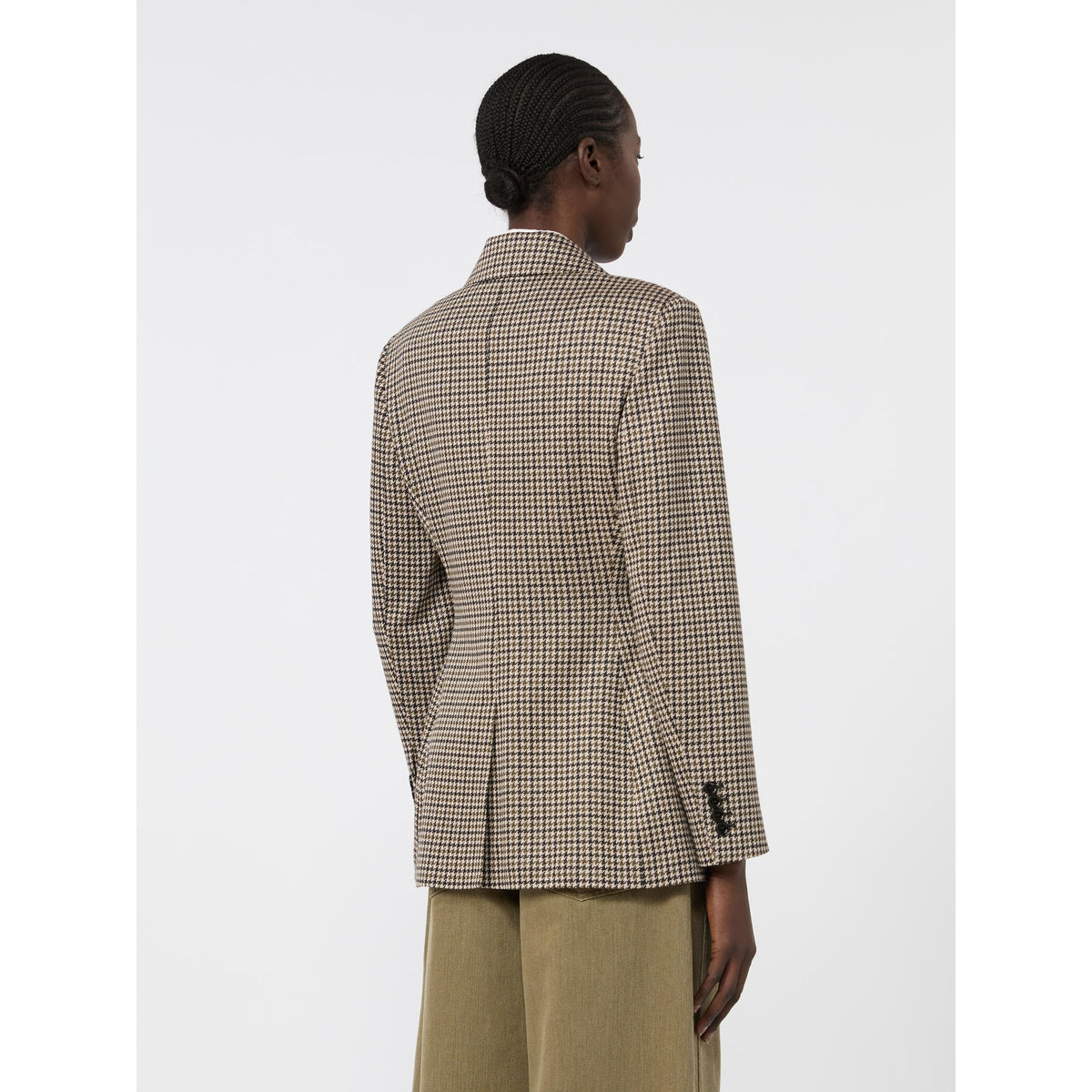 GIACCA IN JERSEY DI VISCOSA E LANA PIED DE POULE MXMECCELSO 001 MAX MARA