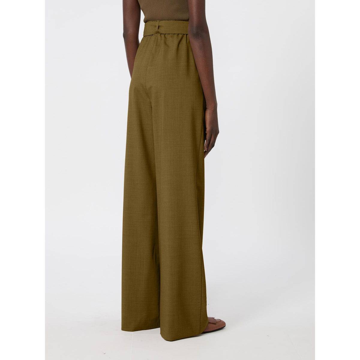 Pantalone in lana con cintura MXMEDITTO 015 MAX MARA