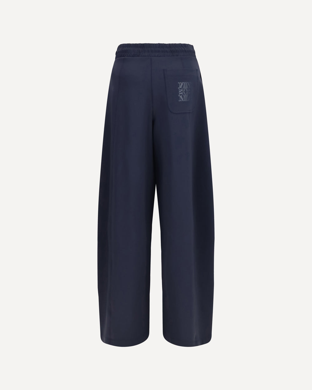 MAX MARA<BR/>Pantalone barrel leg in jersey tecnico di cotone - Blu MXMOLMO 003 MAX MARA
