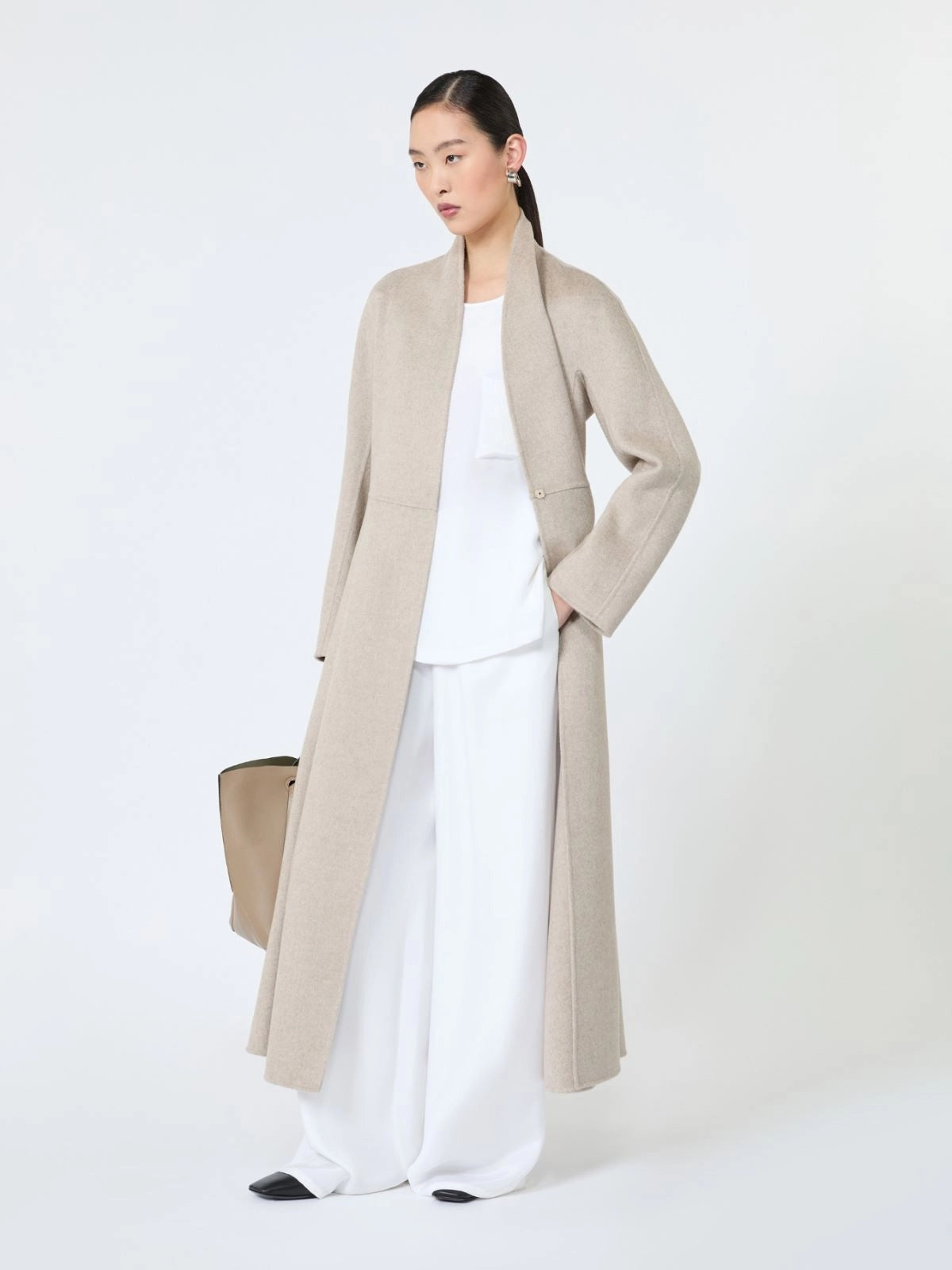 MAX MARA<BR/>Blusa in crêpe de Chine di seta stampata - Bianco MXMPAGANO 002 MAX MARA