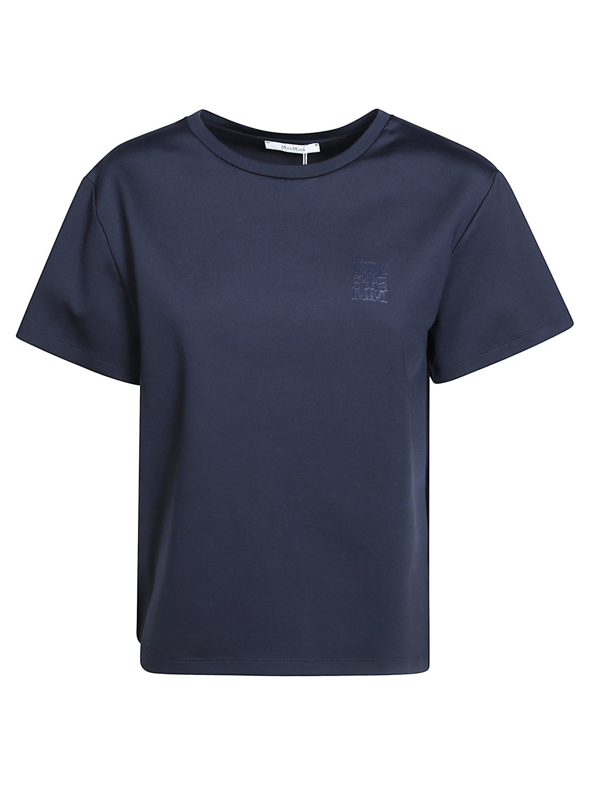 MAX MARA<BR/>T-shirt boxy in jersey di cotone - Blu MXMQUAGGA 003 MAX MARA