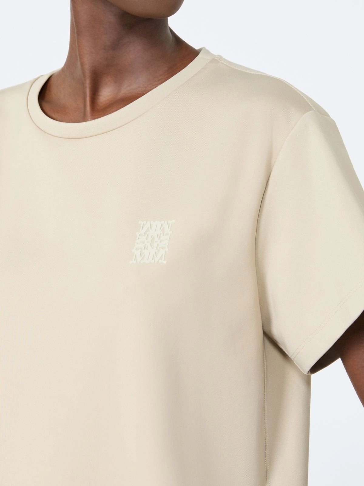 MAX MARA<BR/>T-shirt boxy in jersey di cotone - Roccia MXMQUAGGA 005 MAX MARA