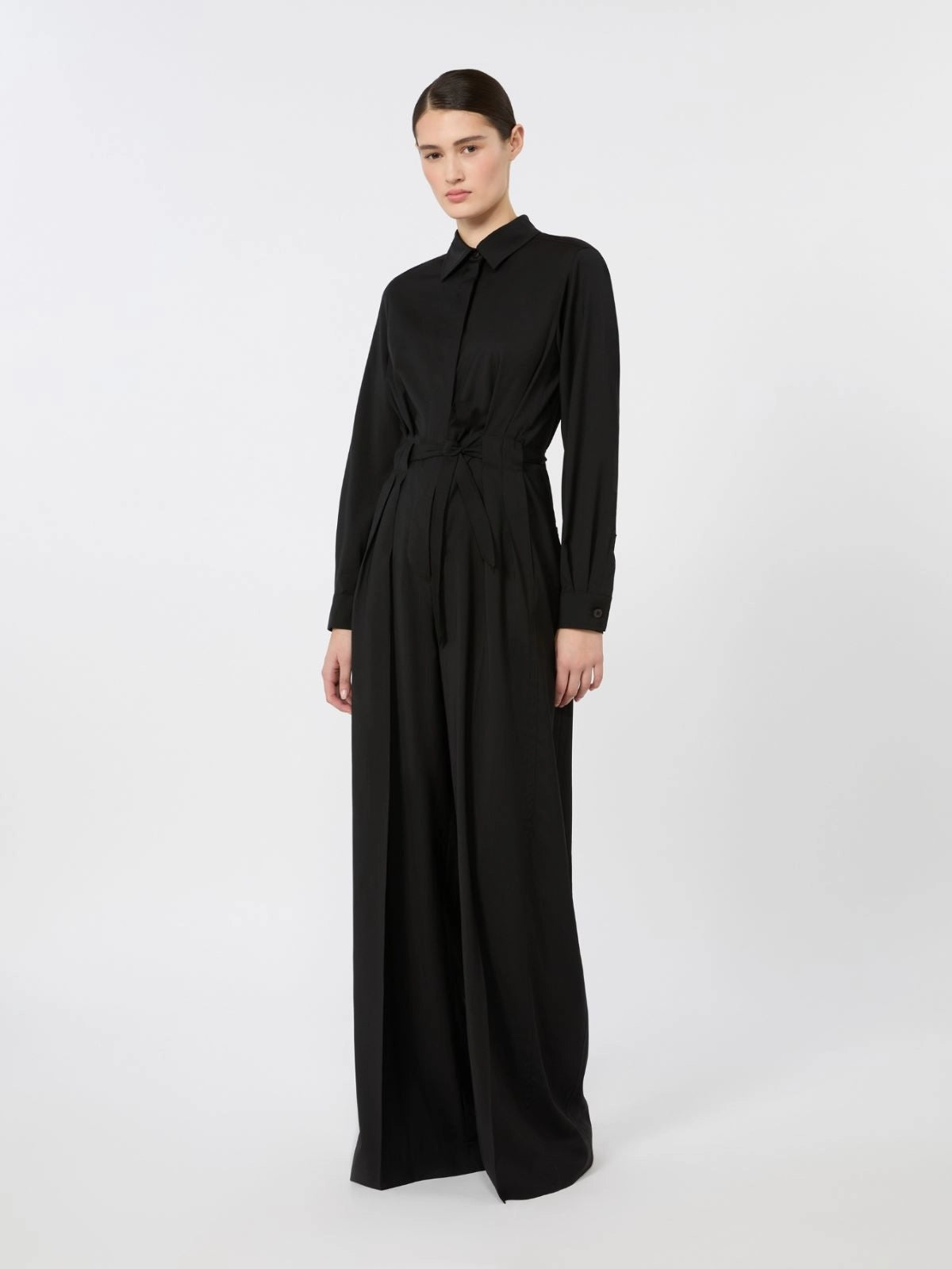 Tuta in tela di pura lana MXMZIGRINO 004 MAX MARA