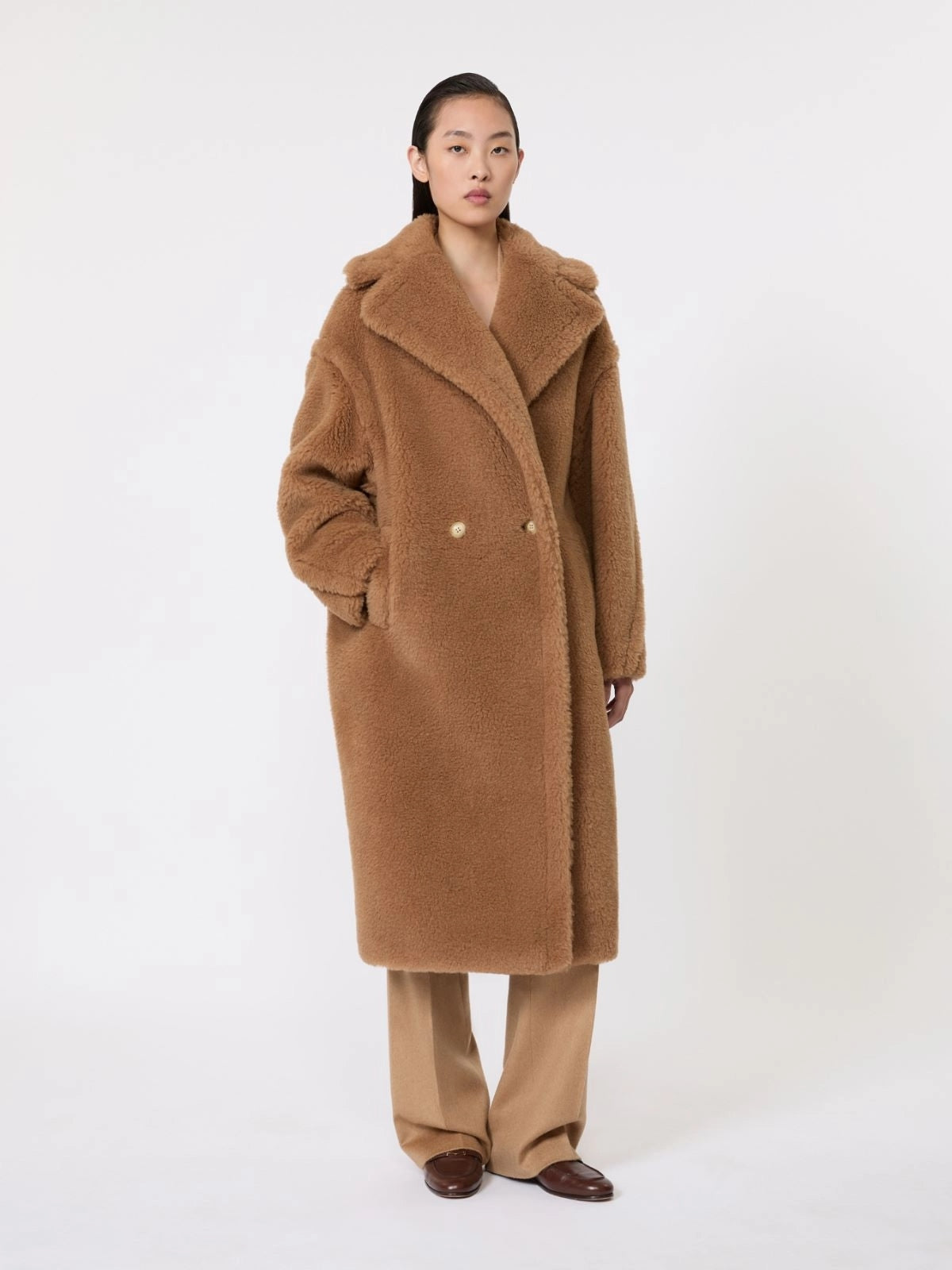 MAX MARA<BR/>Teddy Bear Icon Coat - Cammello TEDDY 001 MAX MARA