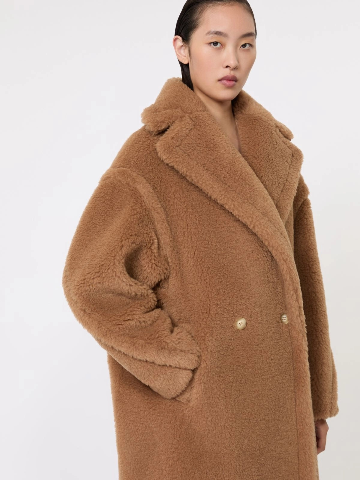 MAX MARA<BR/>Teddy Bear Icon Coat - Cammello TEDDY 001 MAX MARA