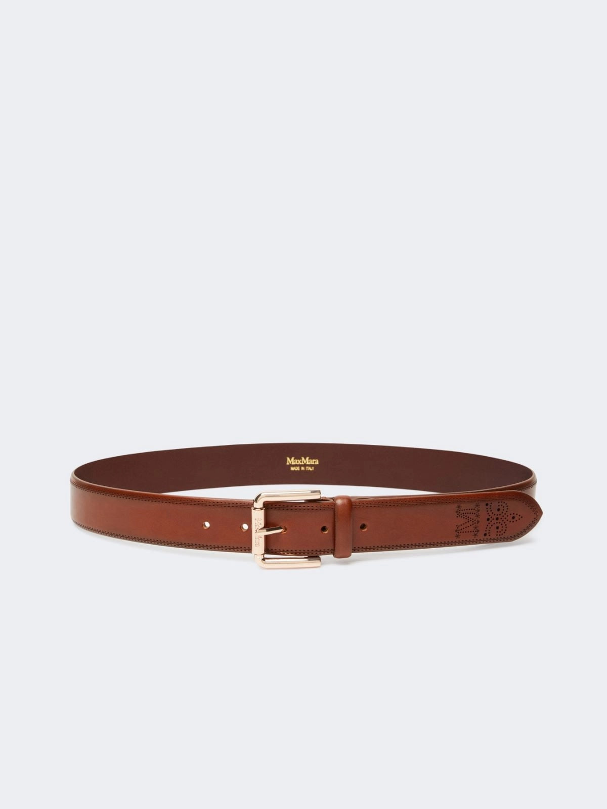 MAXMARA ACCESSORI<BR/>Cintura in cuoio - Marrone MXAESODO 001 MAX MARA ACCESSORI