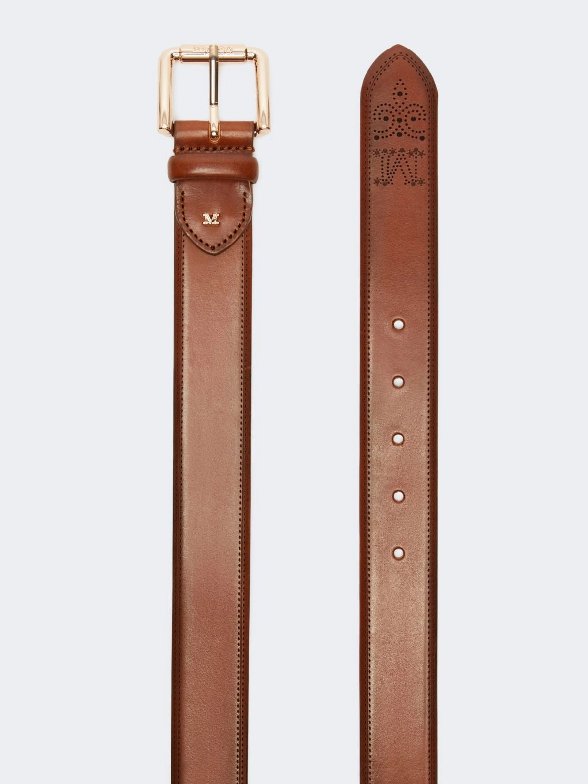 MAXMARA ACCESSORI<BR/>Cintura in cuoio - Marrone MXAESODO 001 MAX MARA ACCESSORI