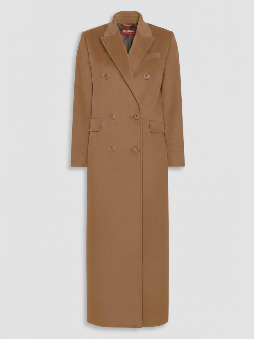 STUDIO<BR/>Cappotto doppiopetto in lana - Cammello MSTEFFIGE 006 MAX MARA STUDIO