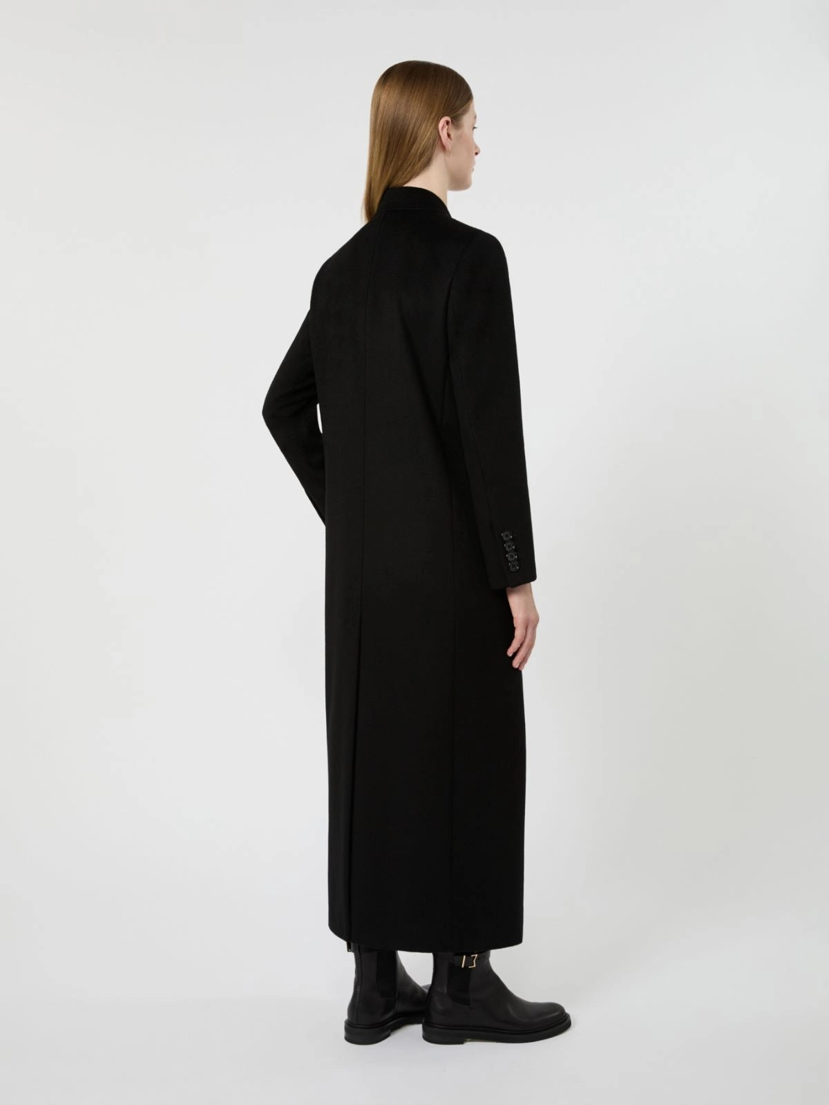 STUDIO<BR/>Cappotto doppiopetto in lana - Nero MSTEFFIGE 013 MAX MARA STUDIO