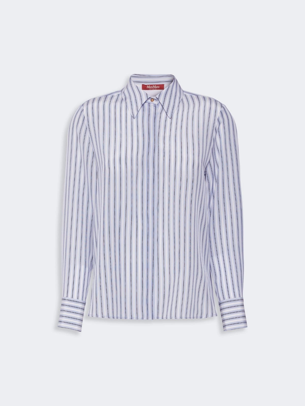 STUDIO<BR/>Camicia in seta stampata - Azzurro MSTFLIRT 003 MAX MARA STUDIO