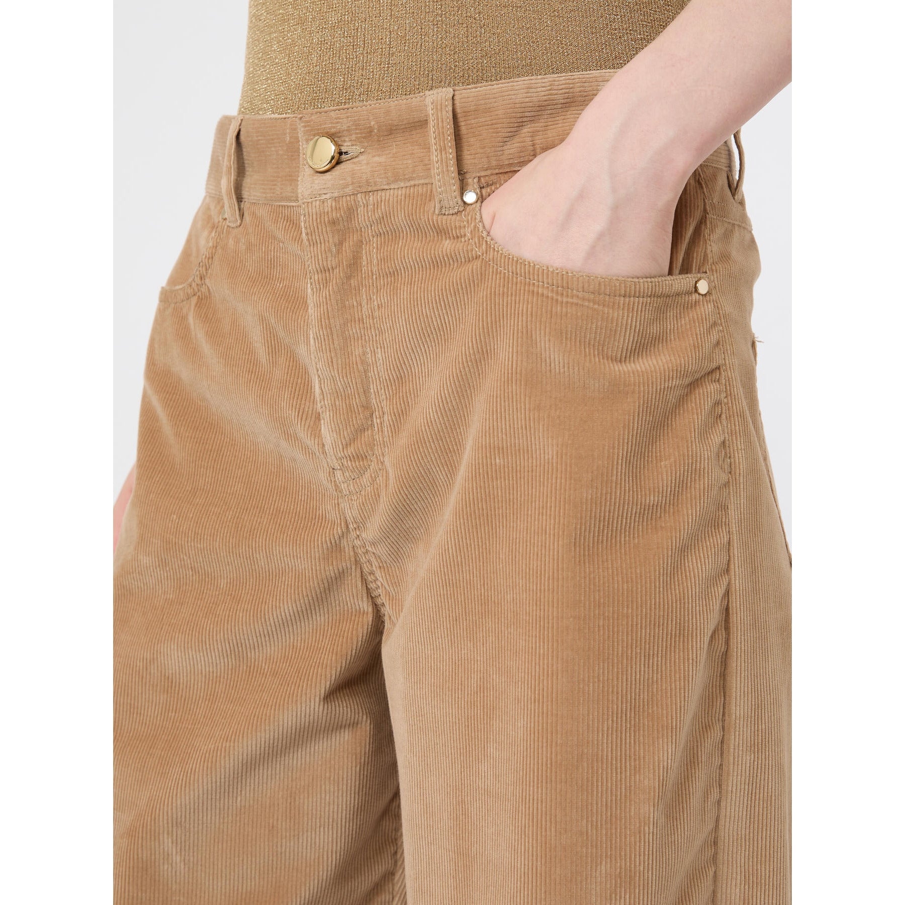 STUDIO <BR/>Pantalone in velluto di cotone a coste<BR/> MSTFRAGOLA 002 MAX MARA STUDIO