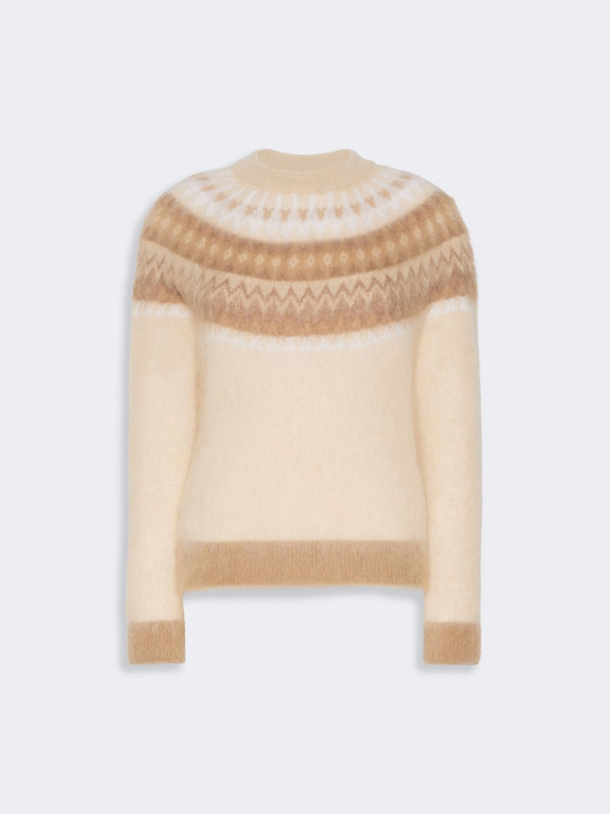Maglia in lana e mohair Fair Isle - Ecru MSTGLASSA 001 MAX MARA STUDIO