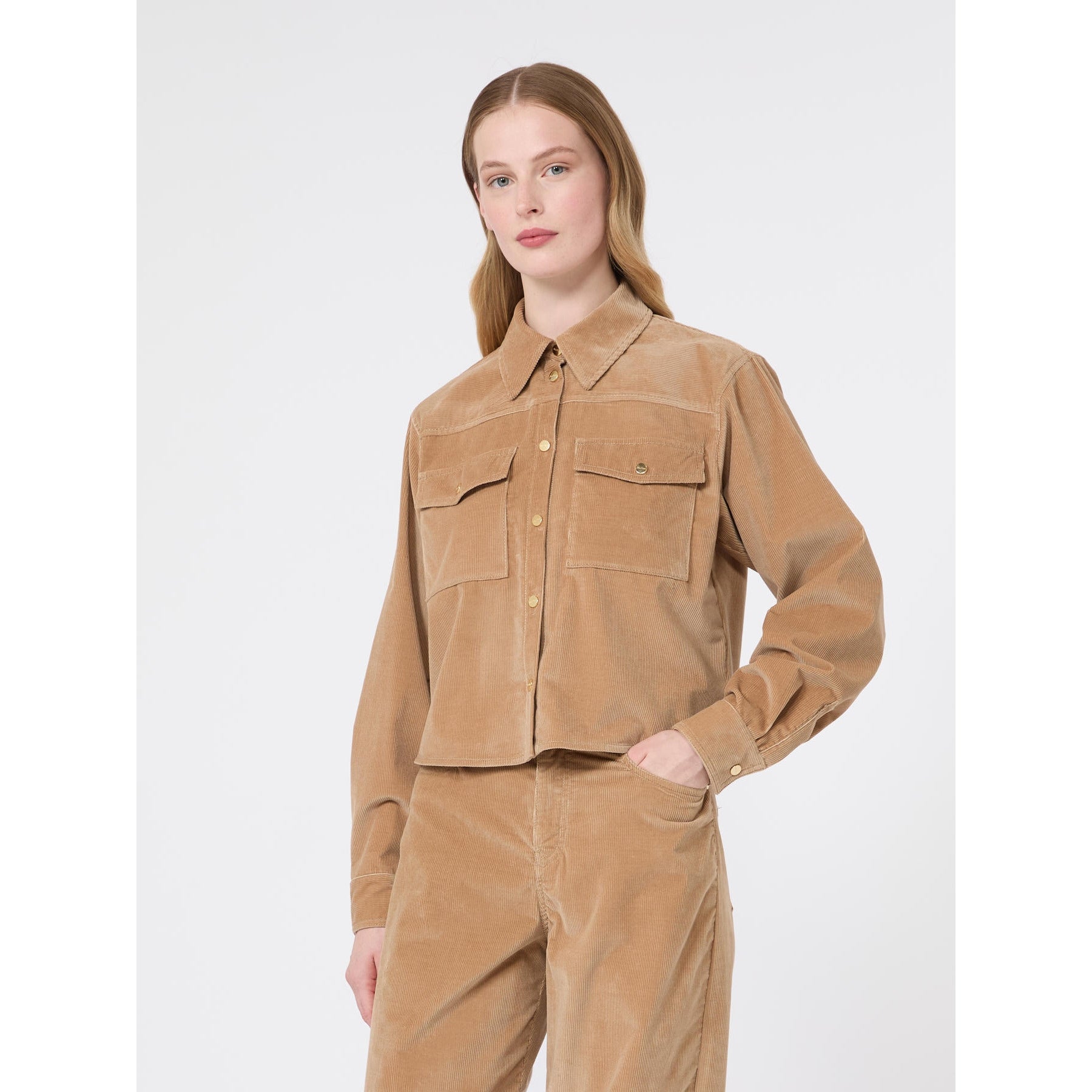 STUDIO<BR/>Giacca ispirazione denim - Beige MSTRIVOLO 002 MAX MARA STUDIO