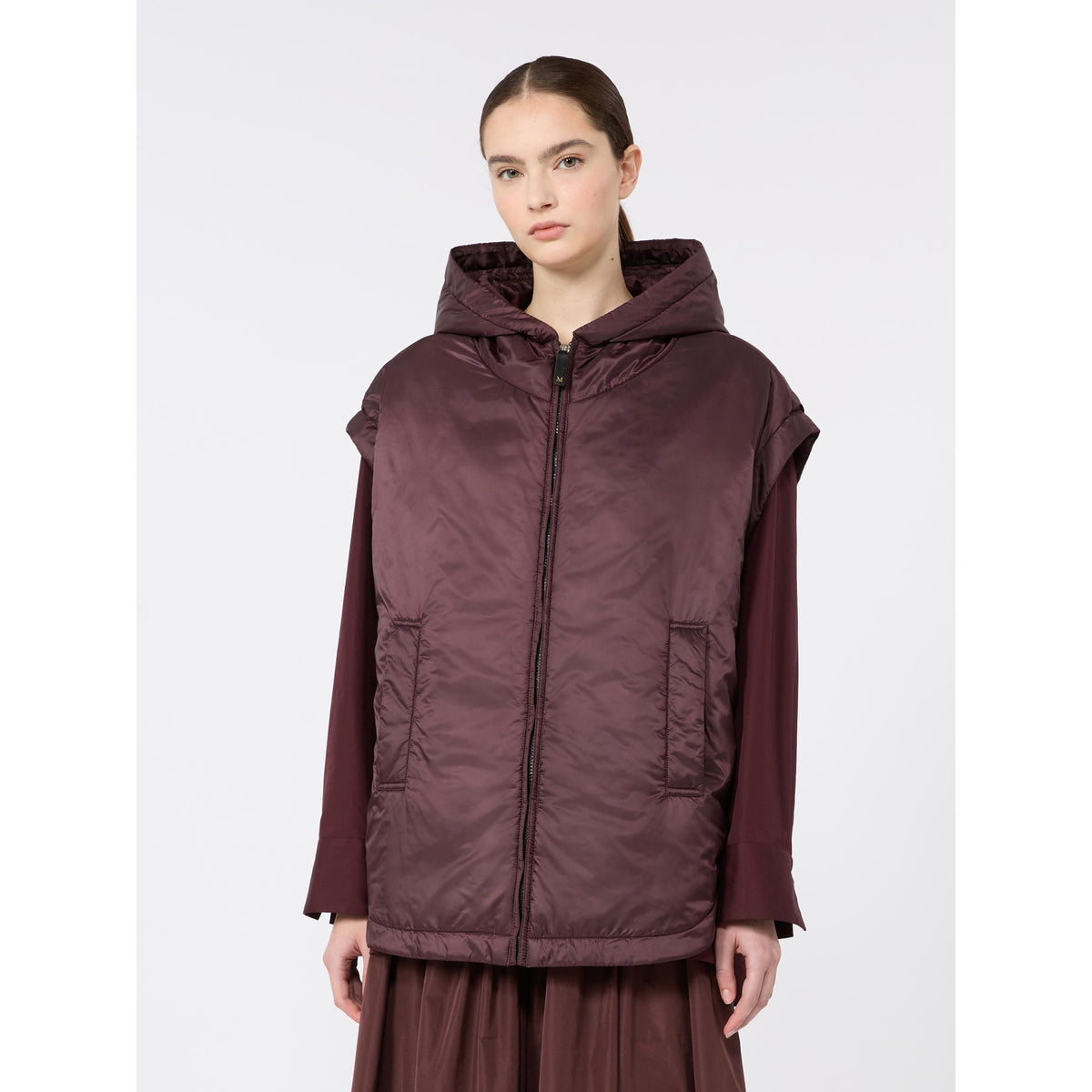 Gilet imbottito con cappuccio MTCAMBRA 046 MAX MARA THE CUBE