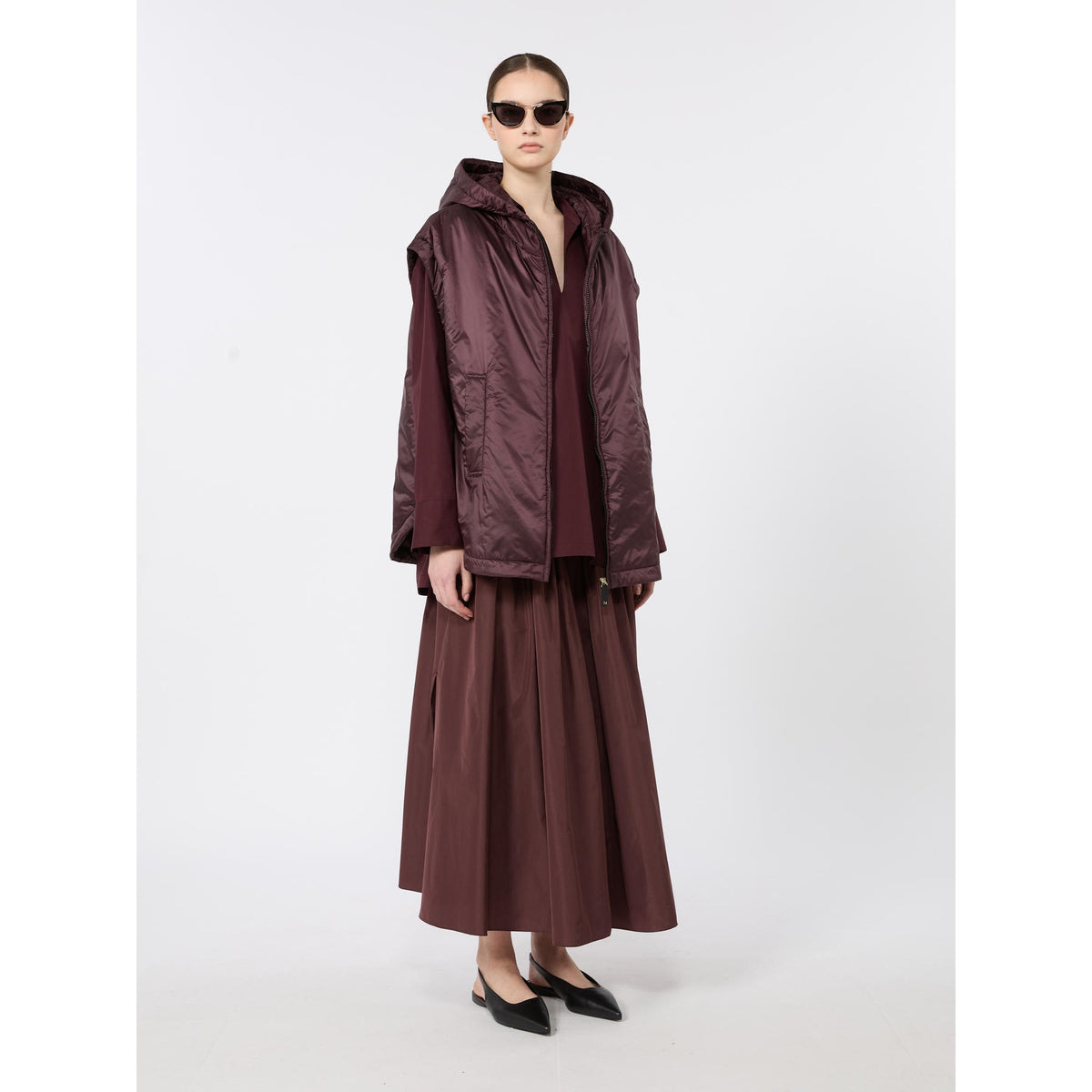 Gilet imbottito con cappuccio MTCAMBRA 046 MAX MARA THE CUBE