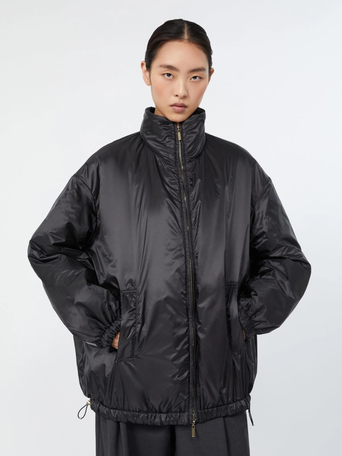 Bomber imbottito reversibile in radzmir e tela antigoccia MTCCLAUDIA 015 MAX MARA THE CUBE