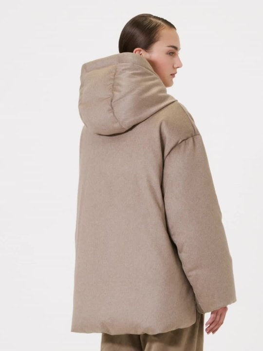 MAX MARA THE CUBE<BR/>Imbottito reversibile in cachemire - Argilla MTCCLOWN 006 MAX MARA THE CUBE