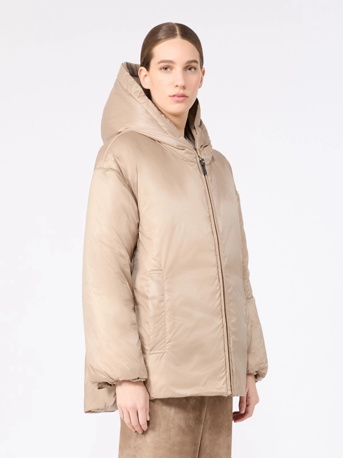 MAX MARA THE CUBE<BR/>Imbottito reversibile in cachemire - Argilla MTCCLOWN 006 MAX MARA THE CUBE