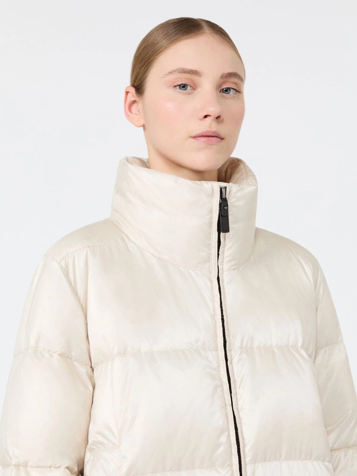 MAX MARA THE CUBE<BR/>Imbottito midi ampio in tela trapuntata antigoccia - Vaniglia MTCMARTE 033 MAX MARA THE CUBE