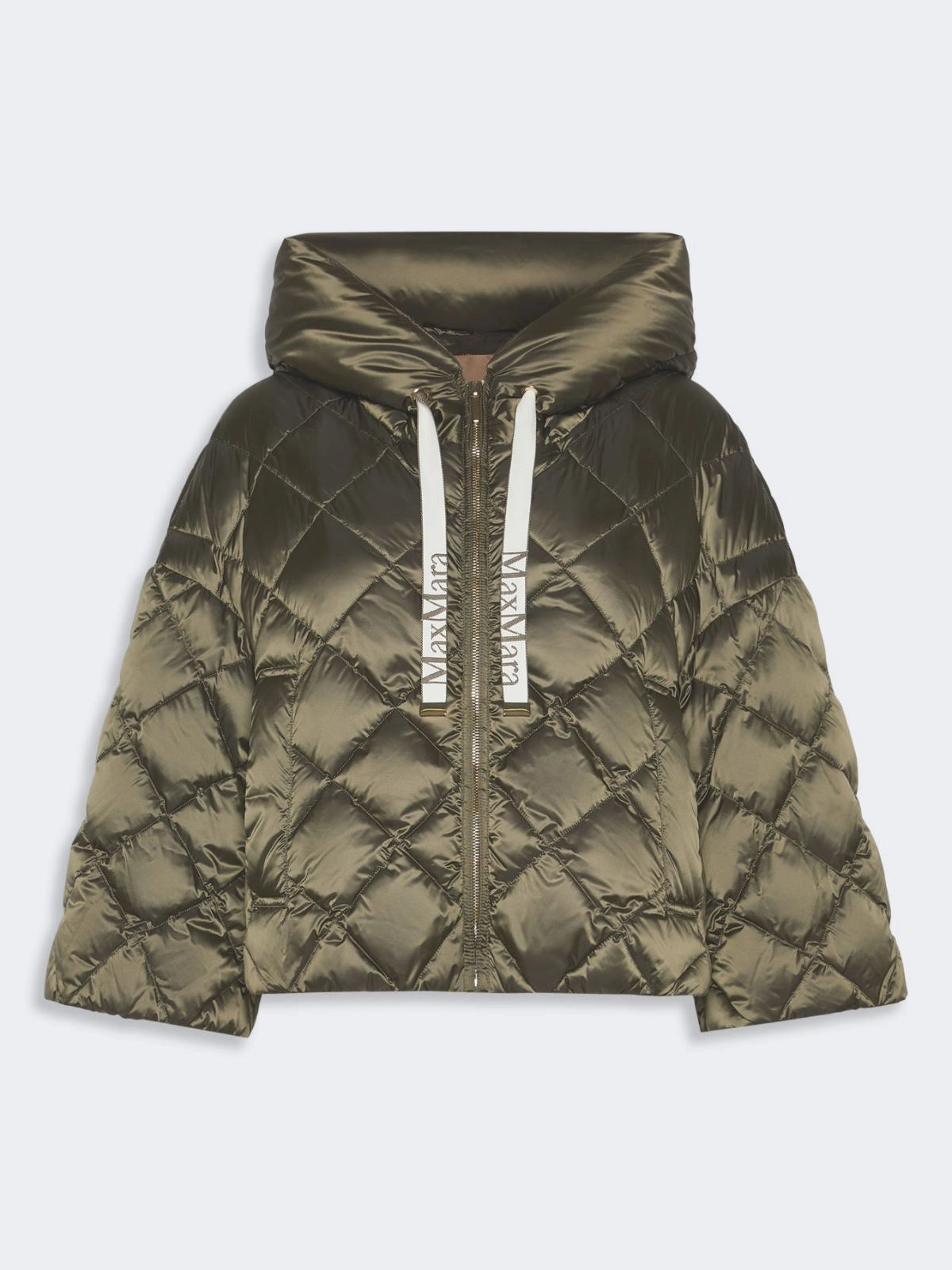 MAX MARA THE CUBE<BR/>Imbottito a cappa in tela cangiante antigoccia - Verde muschio MTCSISOFT 064 MAX MARA THE CUBE
