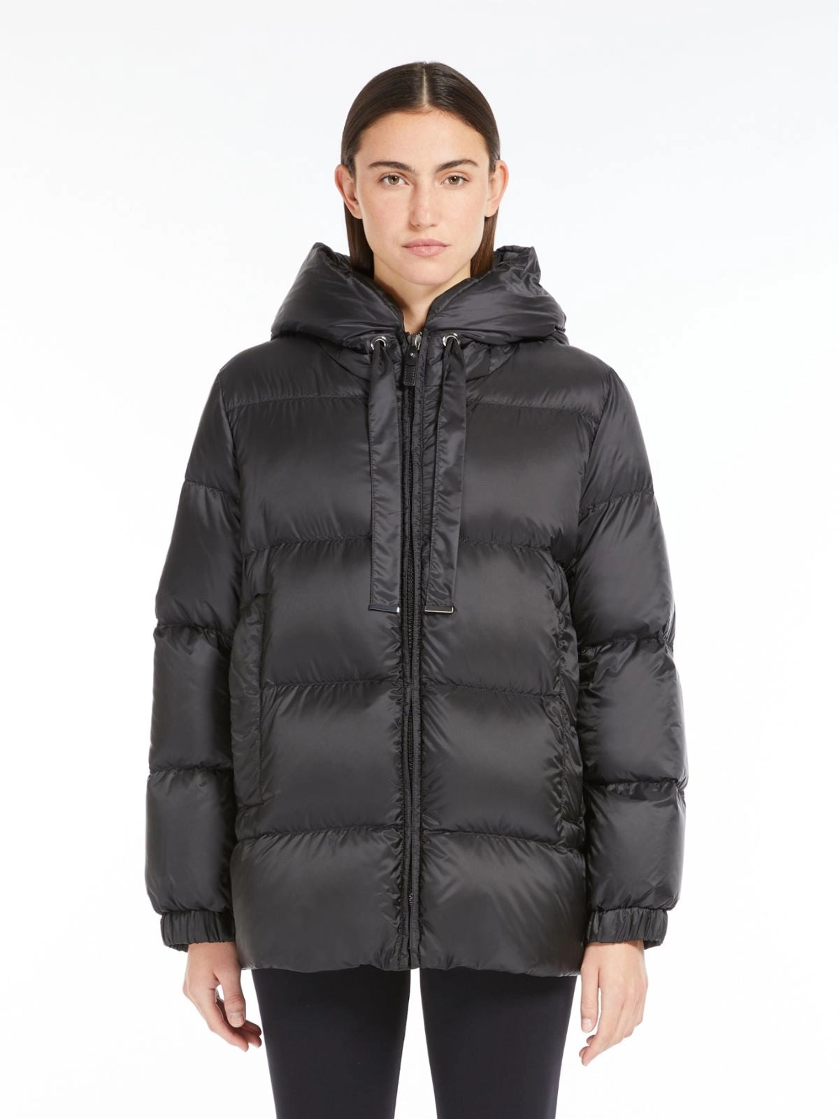 MAX MARA THE CUBE<BR/>Imbottito ampio in tela antigoccia - Nero SEIA 009 MAX MARA THE CUBE