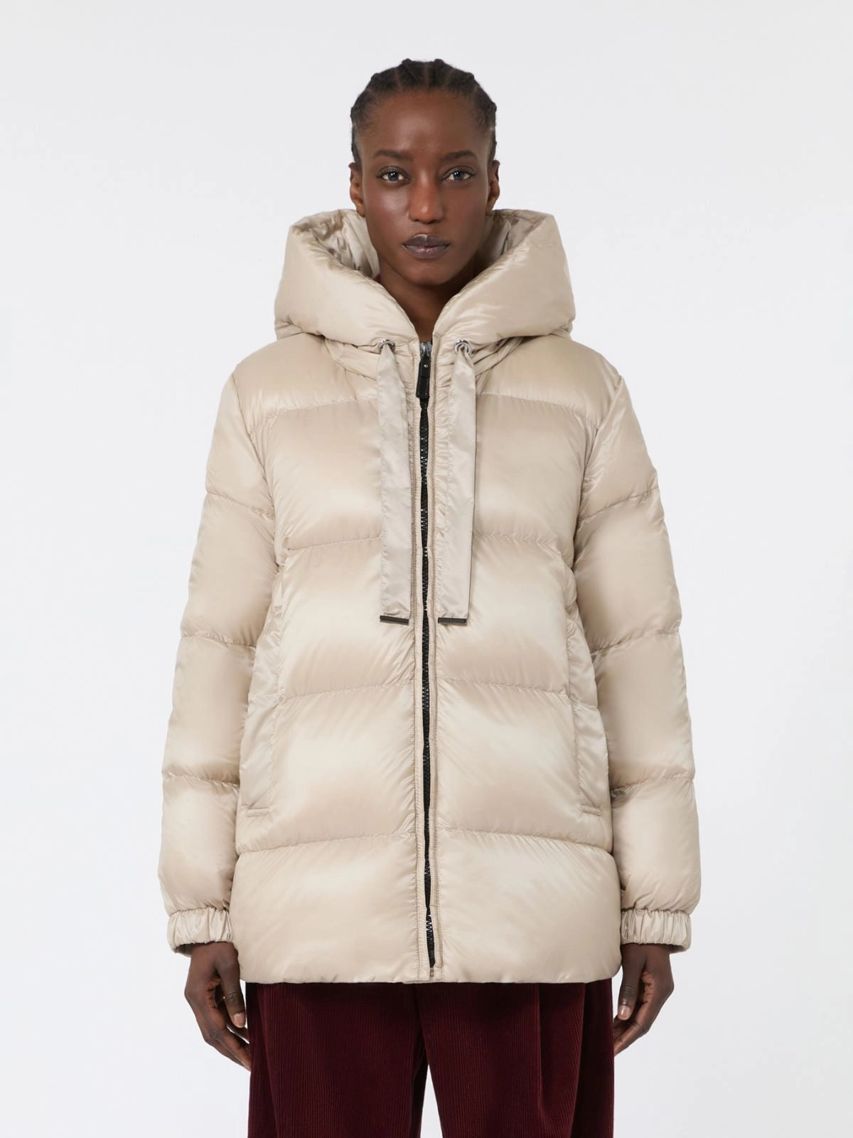 MAX MARA THE CUBE<BR/>Imbottito ampio in tela antigoccia - Naturale SEIA 034 MAX MARA THE CUBE
