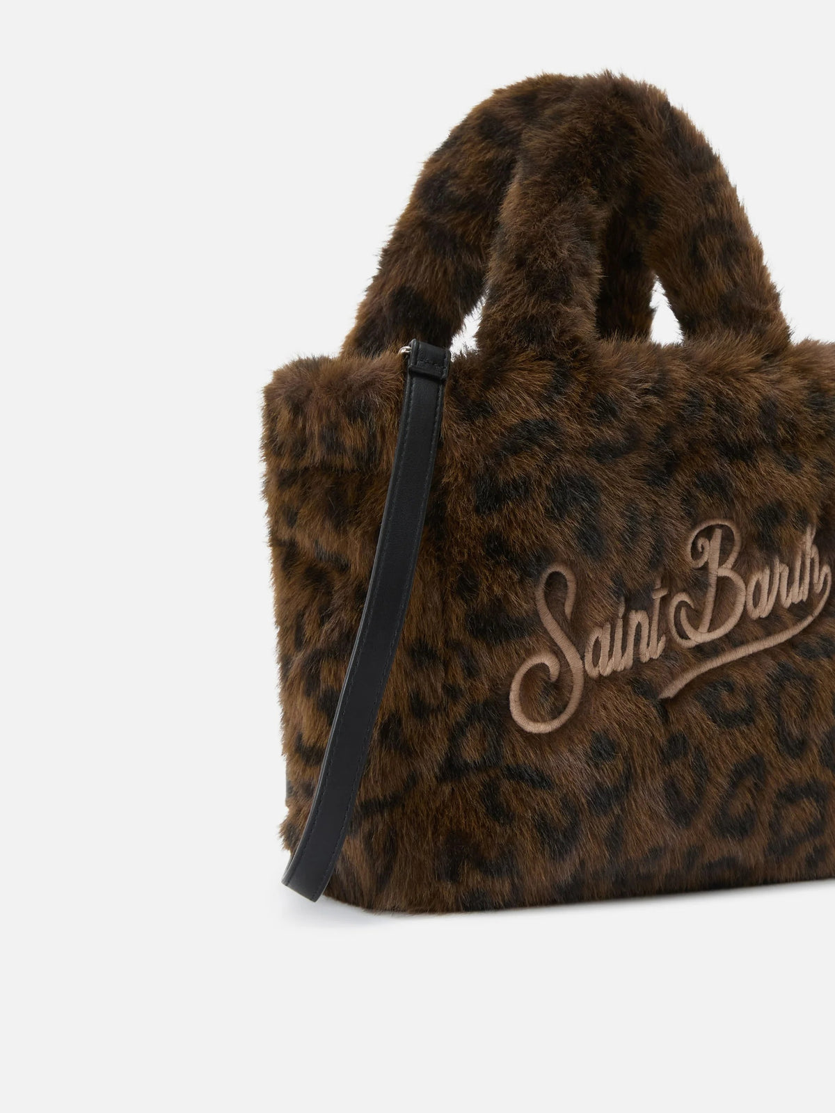 Borsa Mini Vanity Soft in effetto pelliccia con stampa leopardata<BR/> VAMI021 00212M MC2 SAINT BARTH